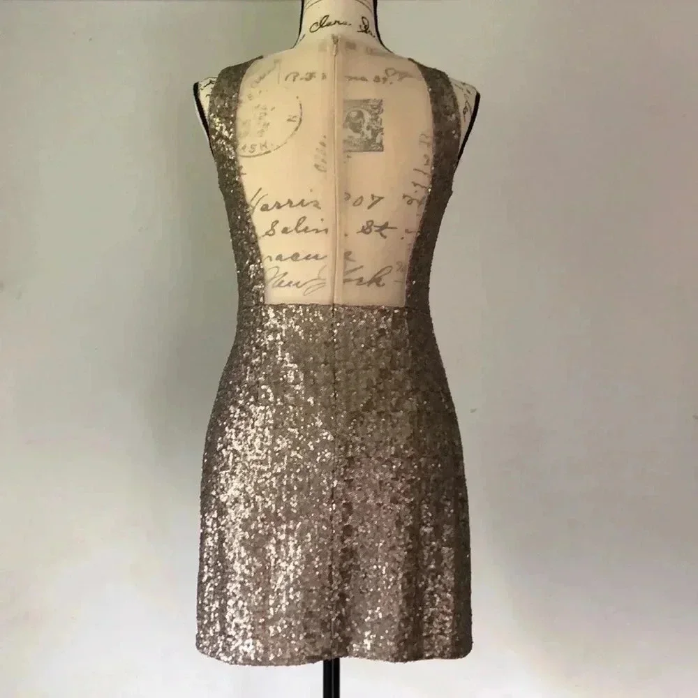 Aqua Dresses Sequin Shift Dress - Picture 5 of 8